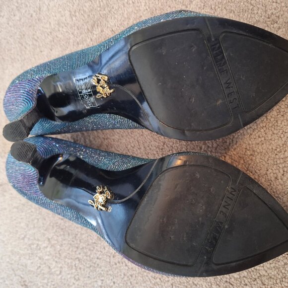 Nine West High Heels - Purple Glitter - Picture 5 of 5